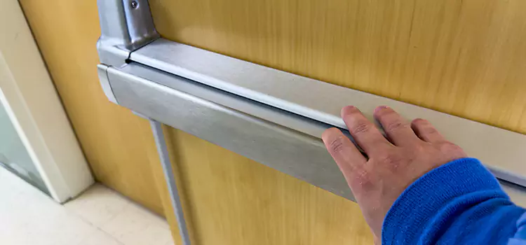 Installing a Push Bar on a Door Pinole